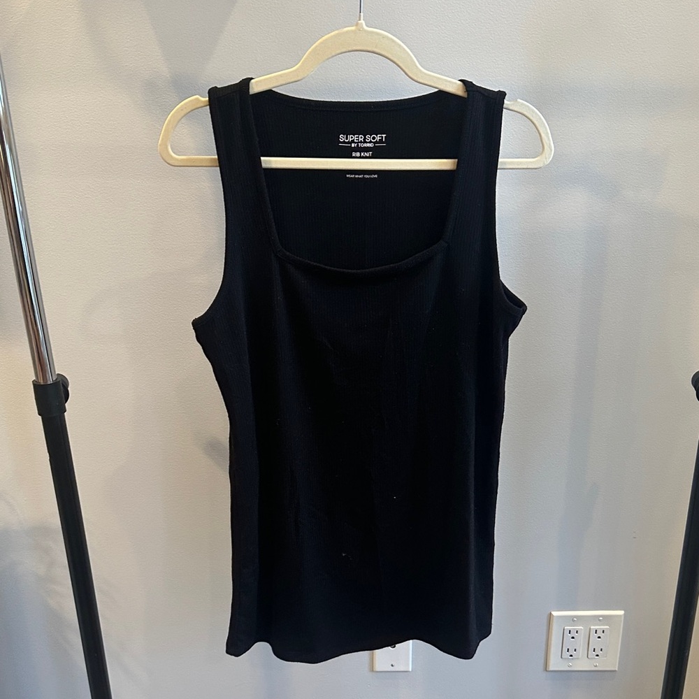 Torrid Super Soft Black Tank Top